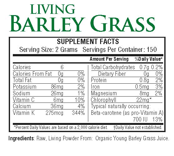 Living Barley Grass 300g powder